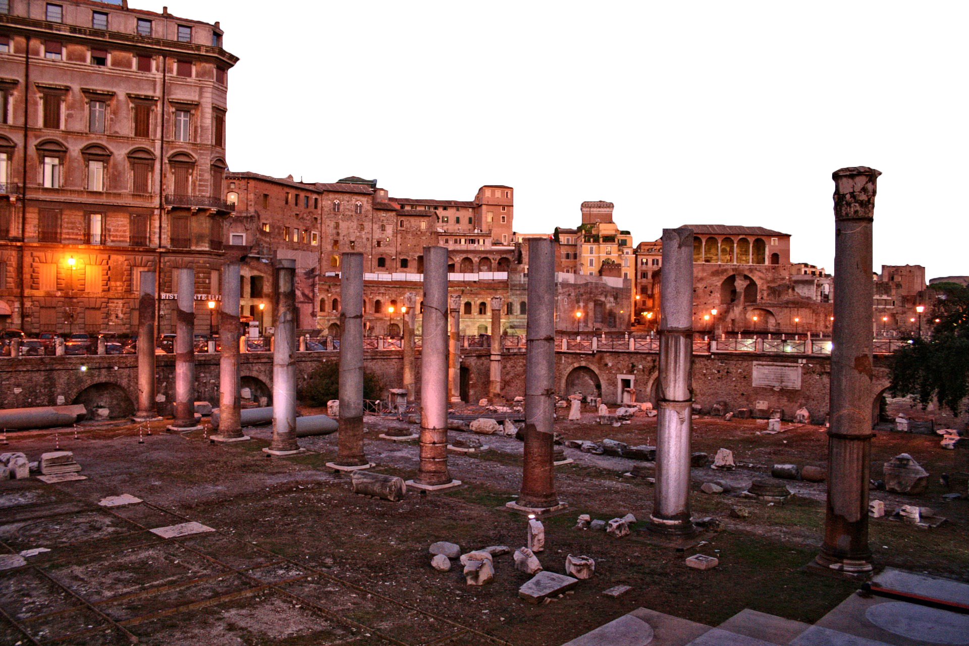 roman forum palatine hill trajans forum trajans market forum of caesar rome italy