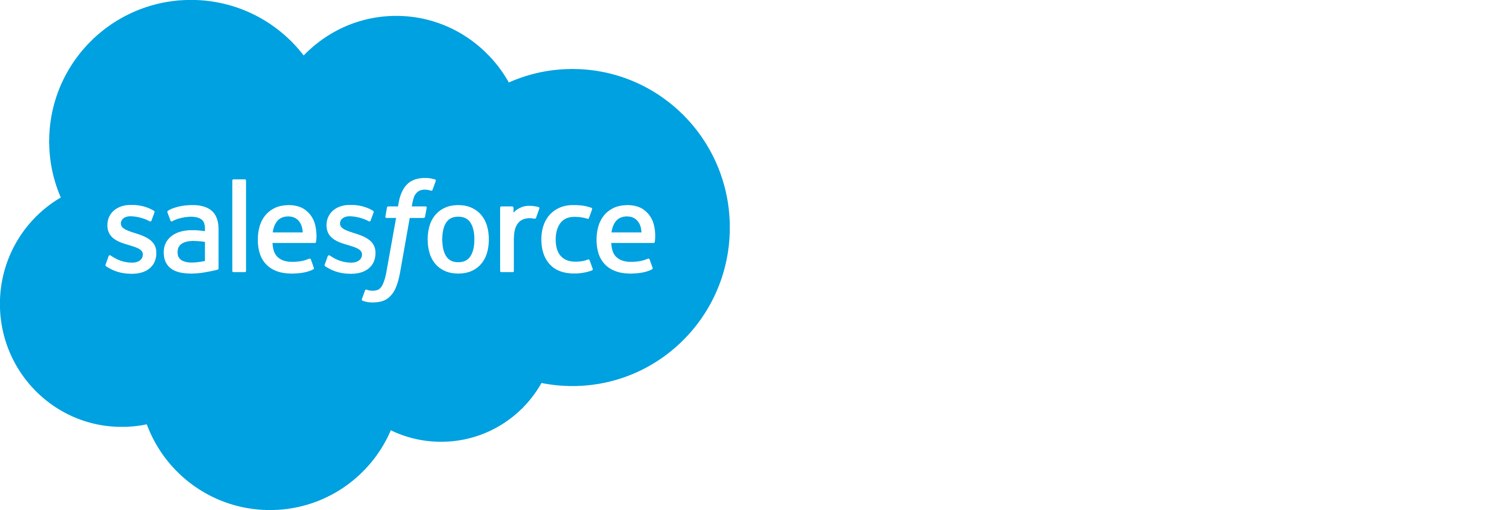 Blue Cloud Logo with White Wordmark