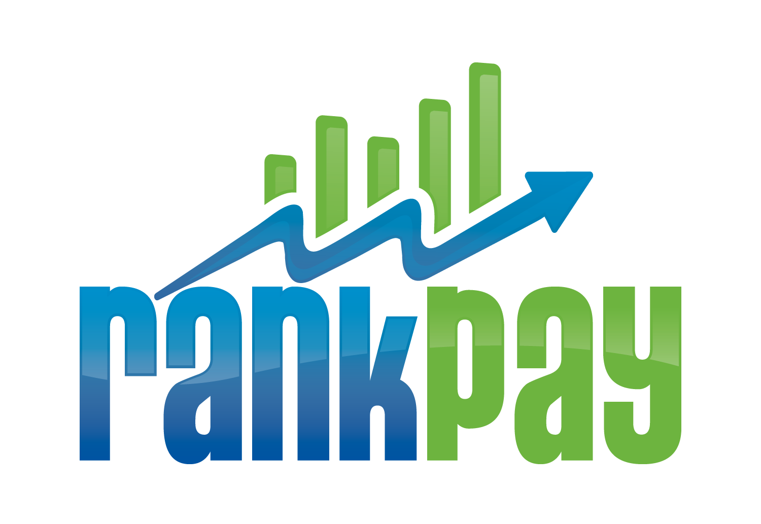 Rankpay Logo with Blue Gradient Wordmark