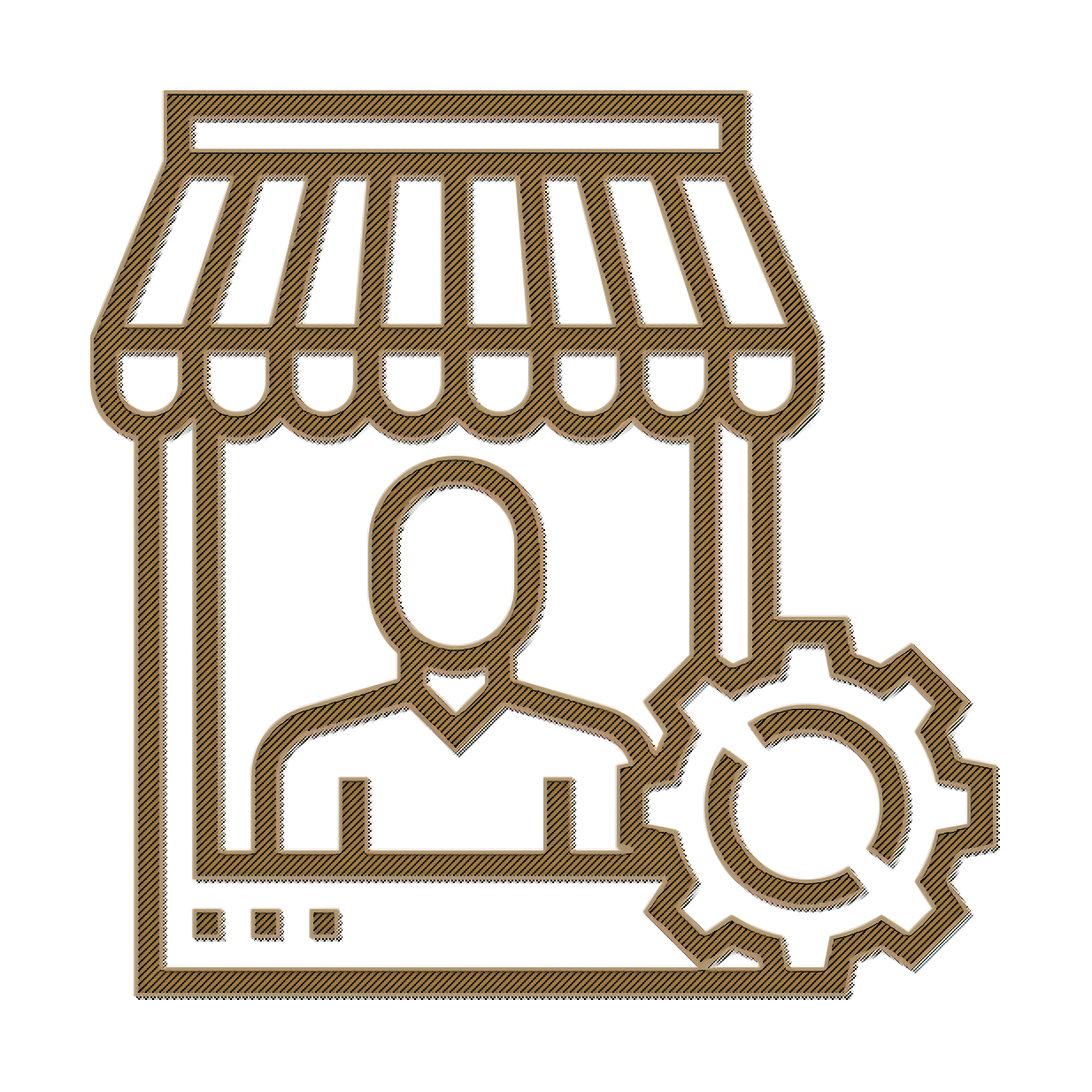 Seller icon Business Management icon Agriculture Farm Market Farmer Icon Design Trade transparent bac