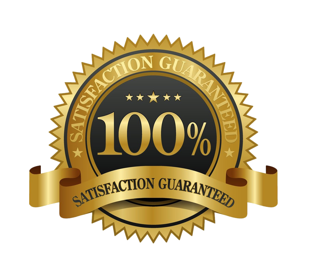 Gold Starburst Seal Satisfaction Guarantee Badge