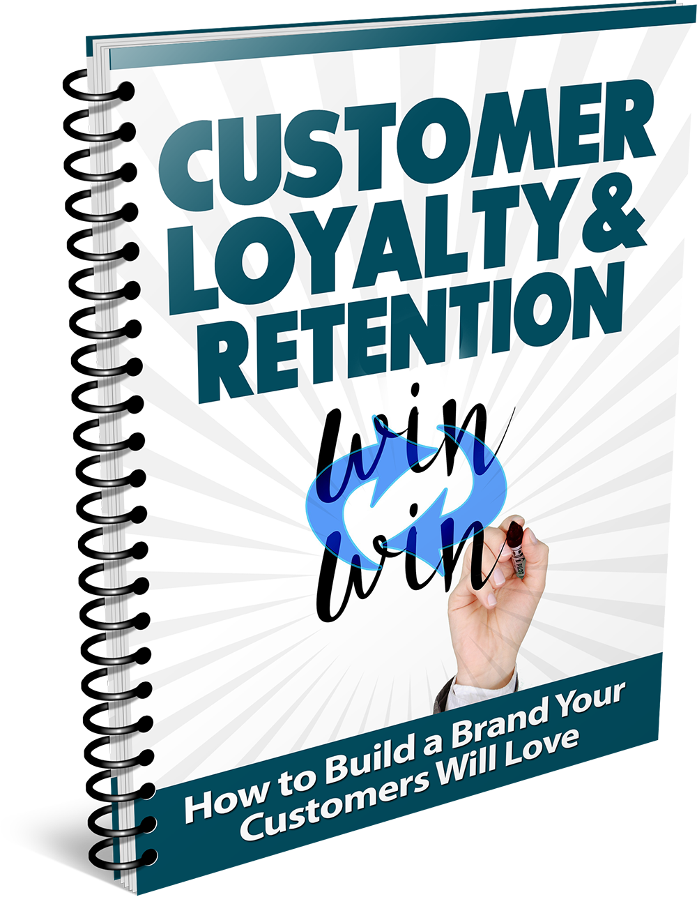 Spiral-Bound Customer Loyalty Ebook Cover