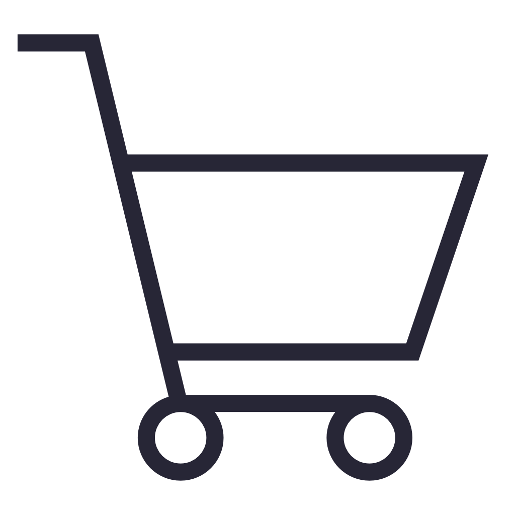 Dark Navy Outline Shopping Cart Icon