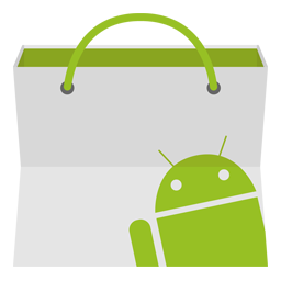 Simply Styled Icon Set Icons FREE Android Market white and green Android paper bag transparent bac