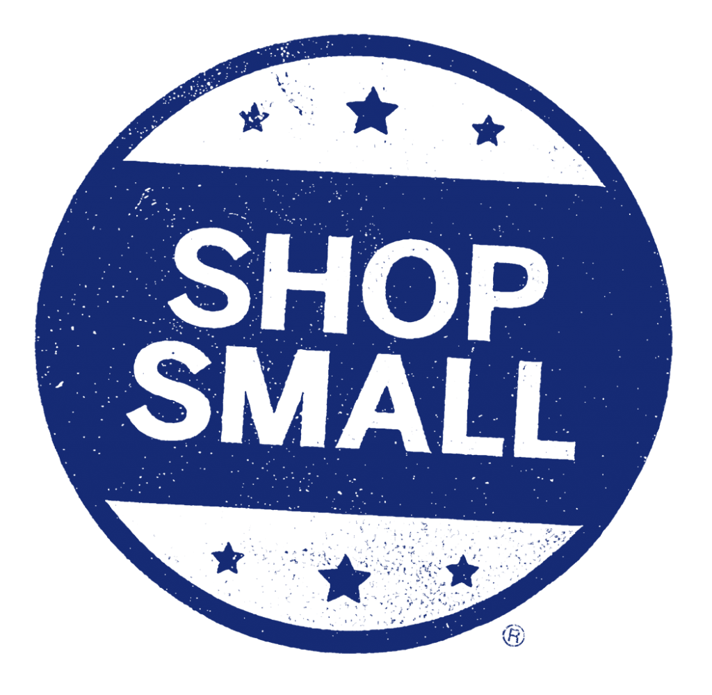 Navy Circular Shop Small Badge with Stars