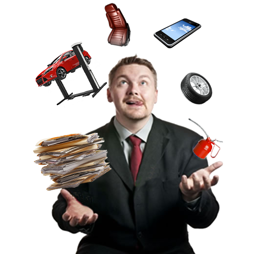 Businessman Juggling Objects Overloaded Workload