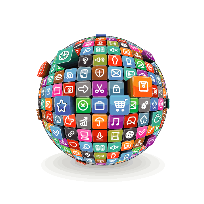Sphere of Colorful App Icons