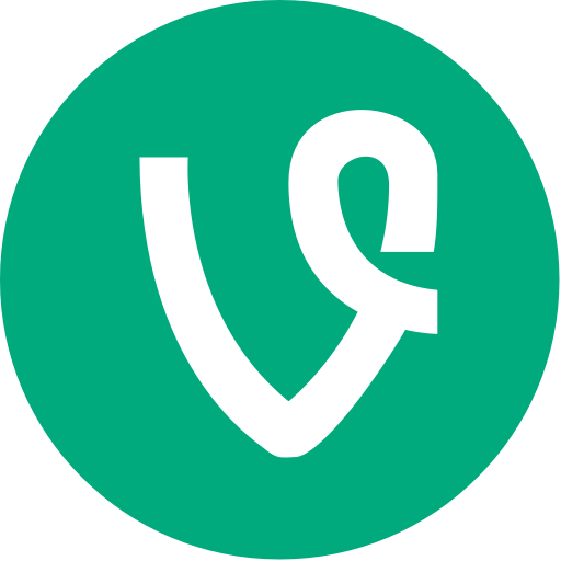 Green Circle Social Icon with White V