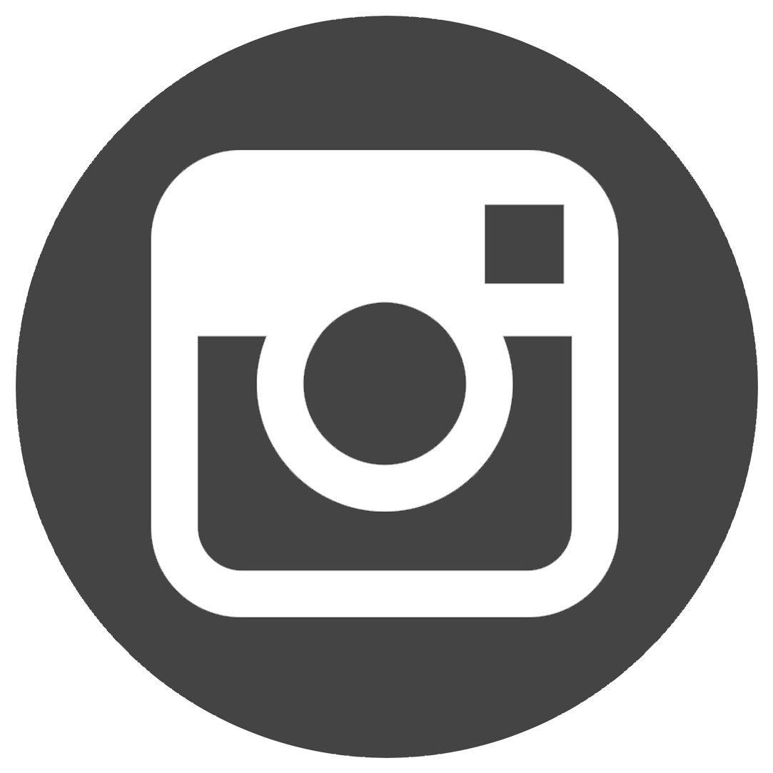 Dark Grey Circle Instagram Camera Icon