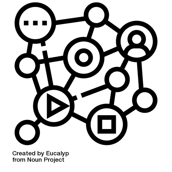 Black Line Social Network Icon Set