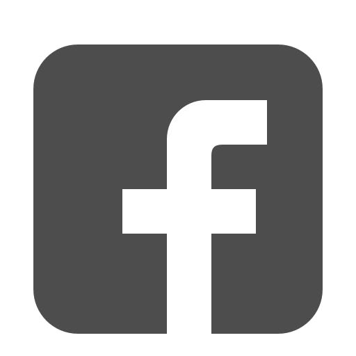 Dark Grey Rounded Square Facebook Logo