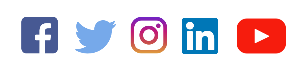 Colorful Social Media Icon Set Five Logos