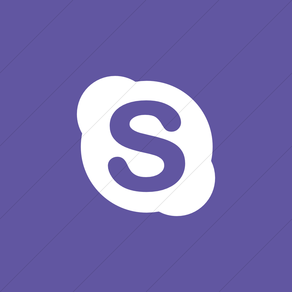 Skype Logo White Speech Bubble Purple S