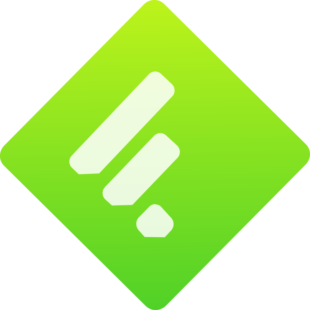 Green Gradient Diamond with White Bars