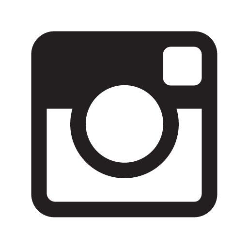 Black Rounded Camera Icon with Lens