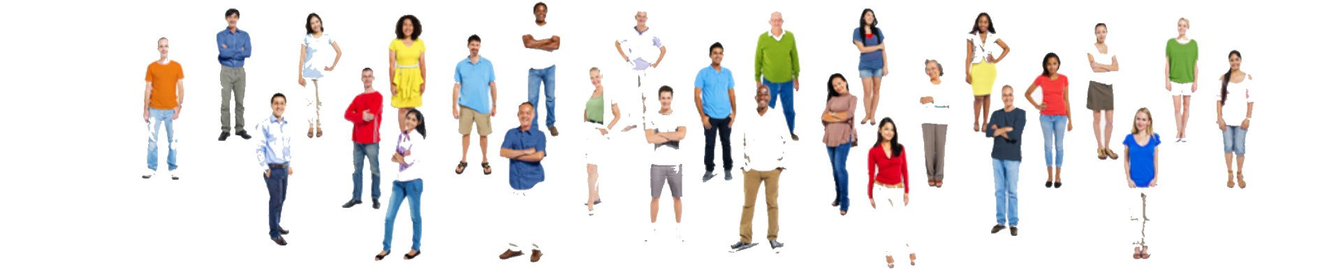Diverse Group of Casually Dressed People