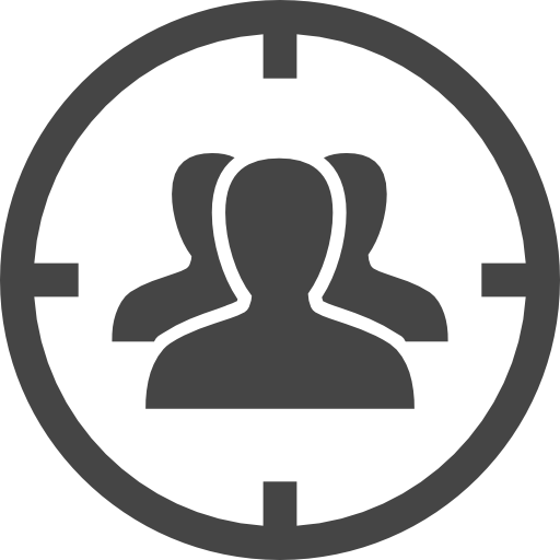 target audience target market computer icons marketing total