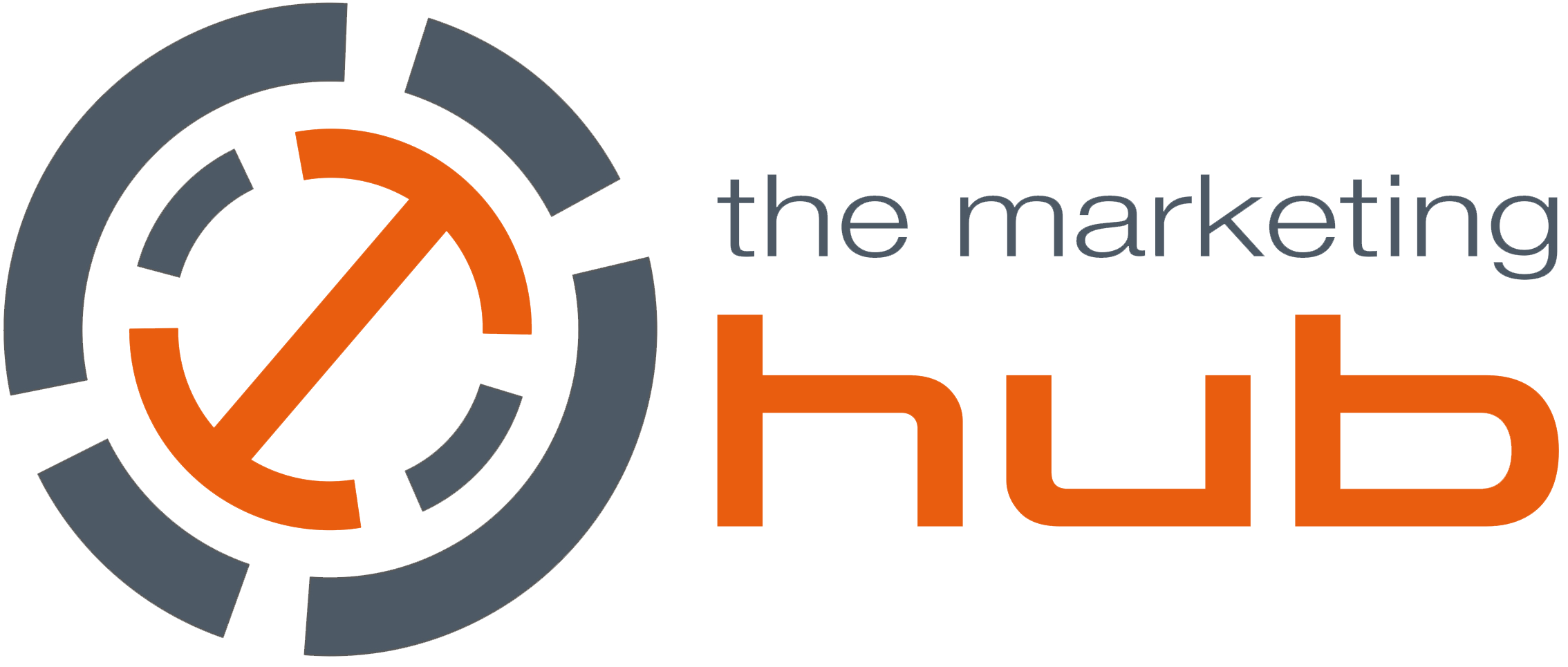 the marketing hub brand logo marketing