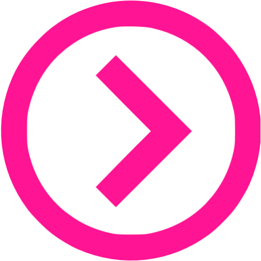 Pink Circle Right Arrow Navigation Icon