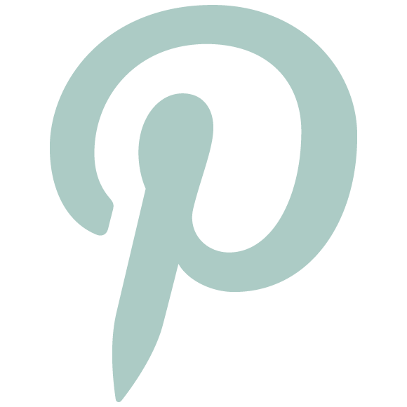 Pale Sage Teal Rounded Letter P Icon