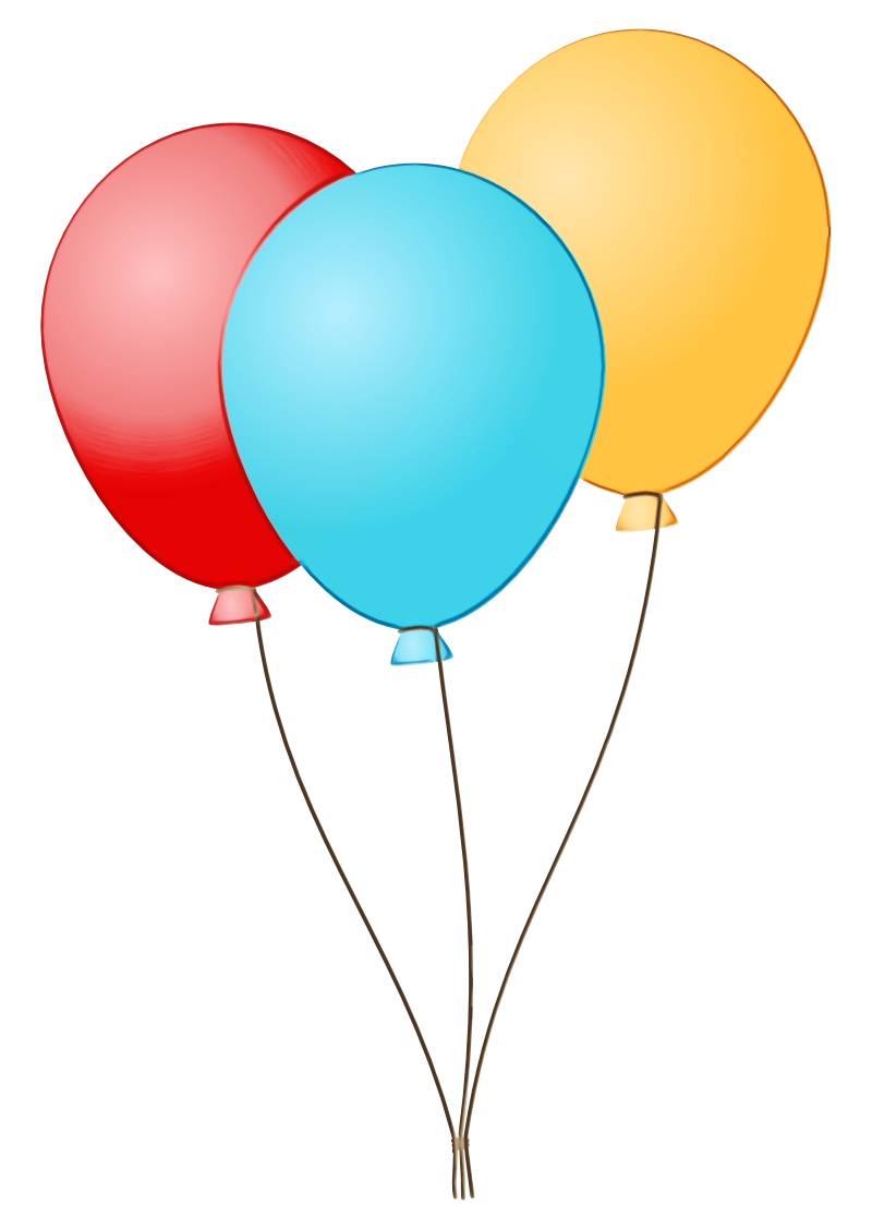 Watercolor Balloons Paint Wet Ink Blue Balloons Red Balloon Computer Icons Water Balloons Creative Market transparent bac