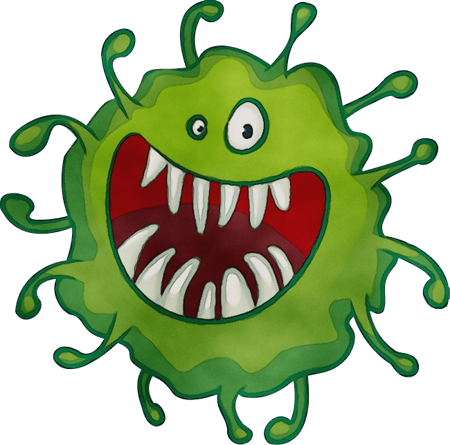 Watercolor Plant Paint Wet Ink Virus Computer Virus Viral Video  Viral Marketing t