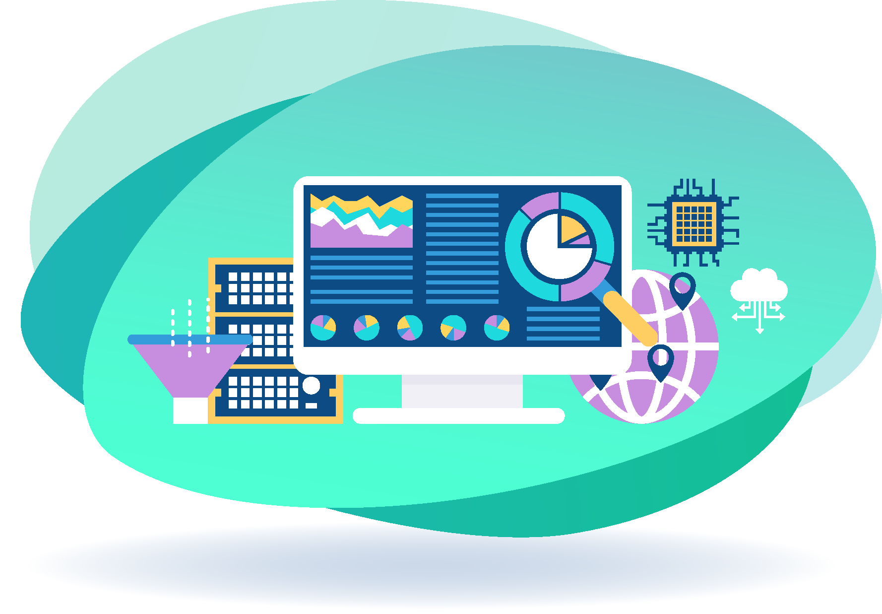 Web Banner Data Analysis Marketing Report Analytics Web Design Research Big Data transparent bac