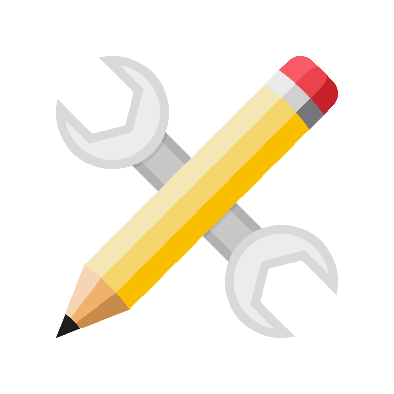 web development digital marketing graphic design pencil vector pencil wrench