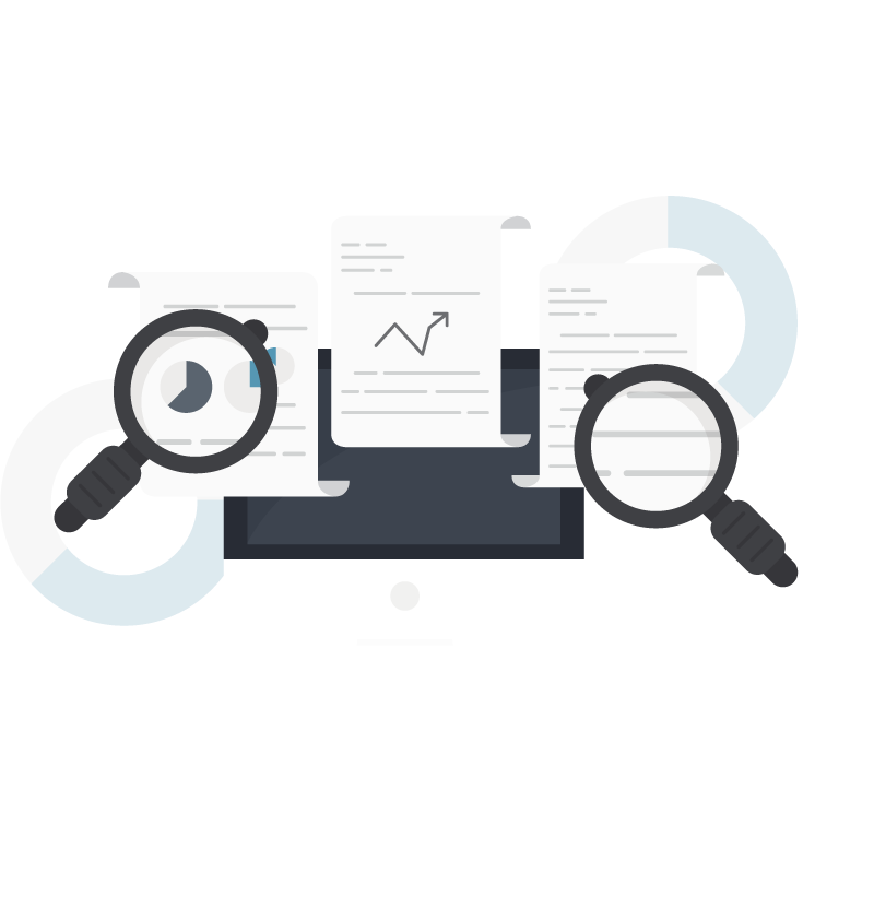web development digital marketing search engine optimization web search engine local search engine optimisation vector magnifying glass