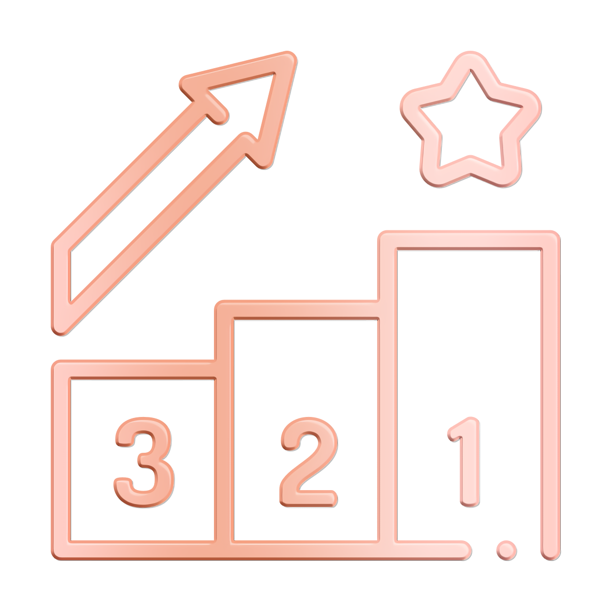 Winning icon Podium icon Logcomex Data Marketing Number Management t