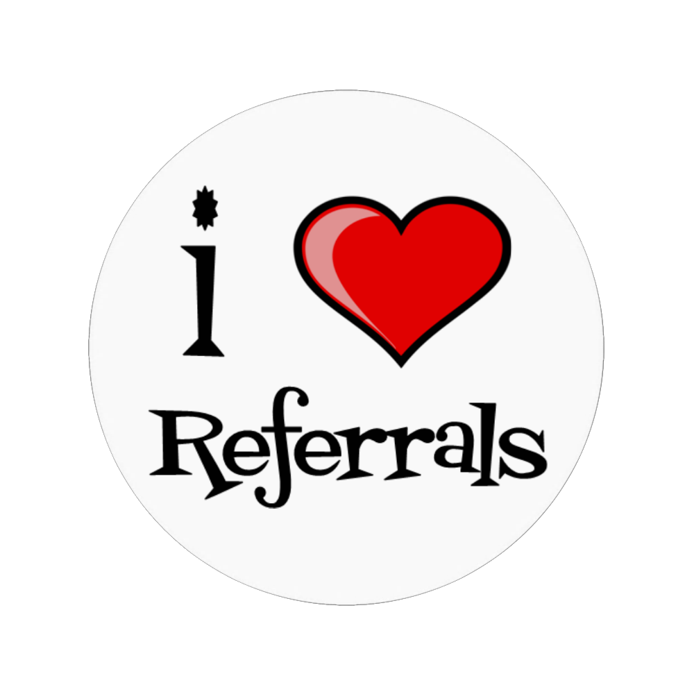 zazzle referral marketing sticker love i love you
