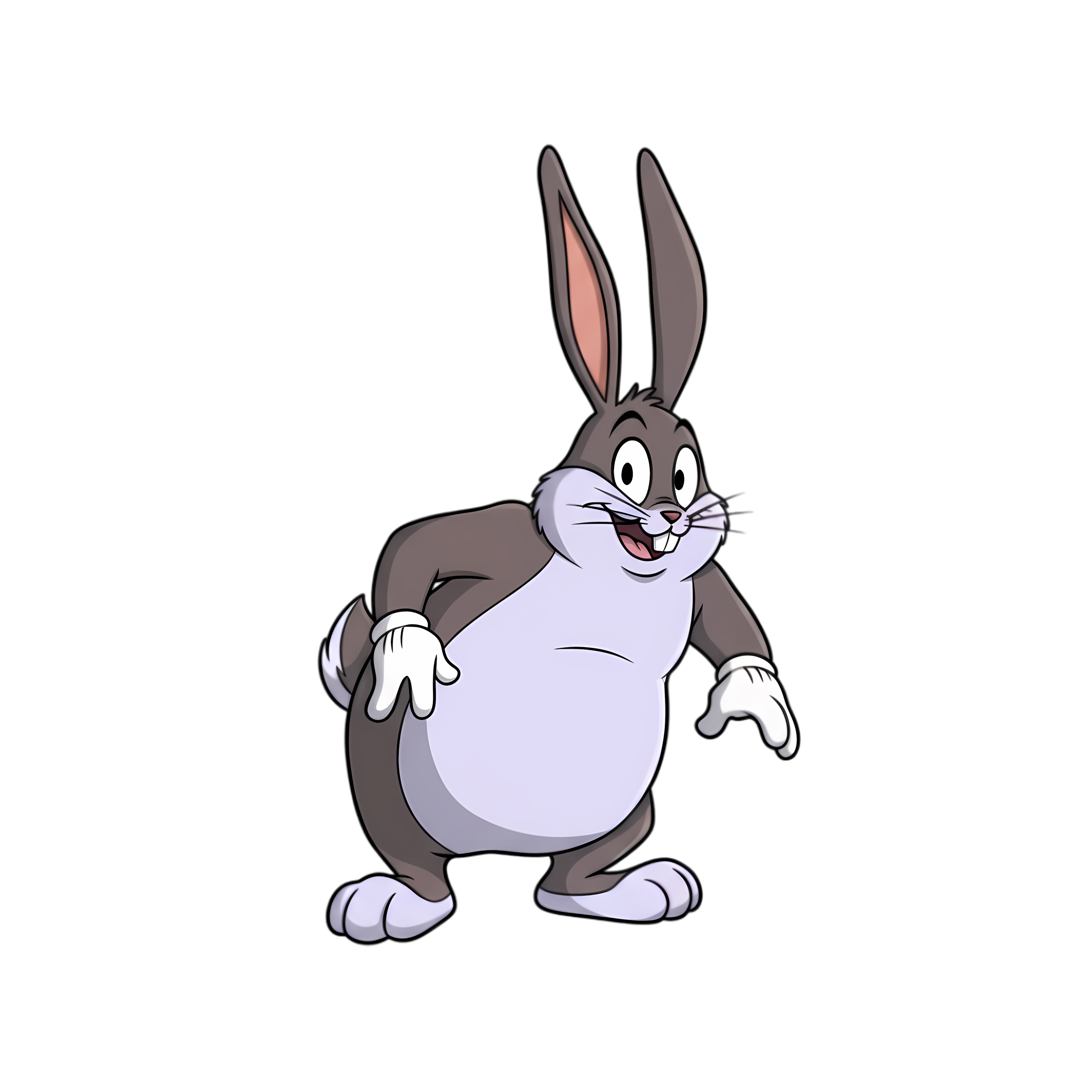 big chungus sneaking quietly in comedy style