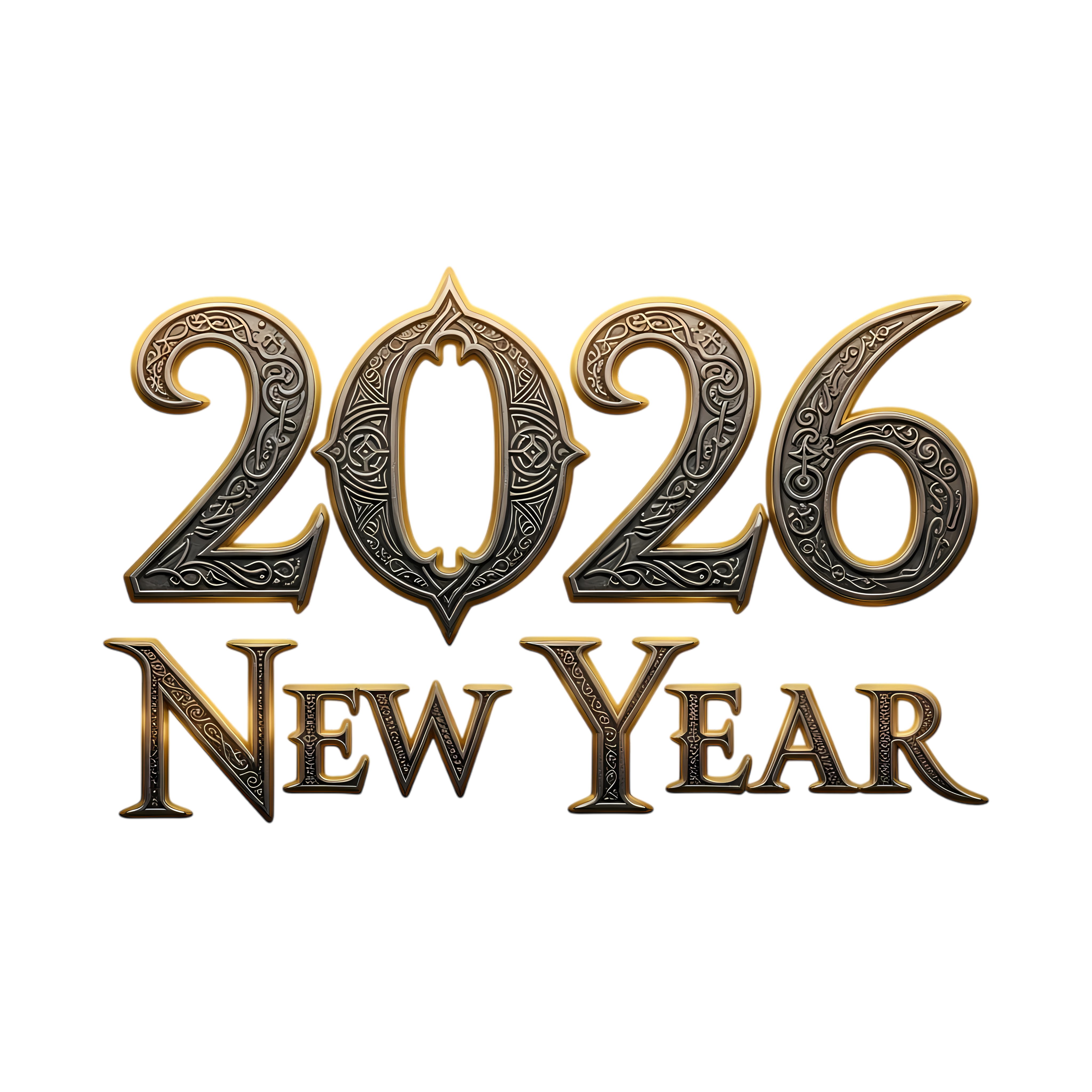 elden ring inspired 2026 new year typography