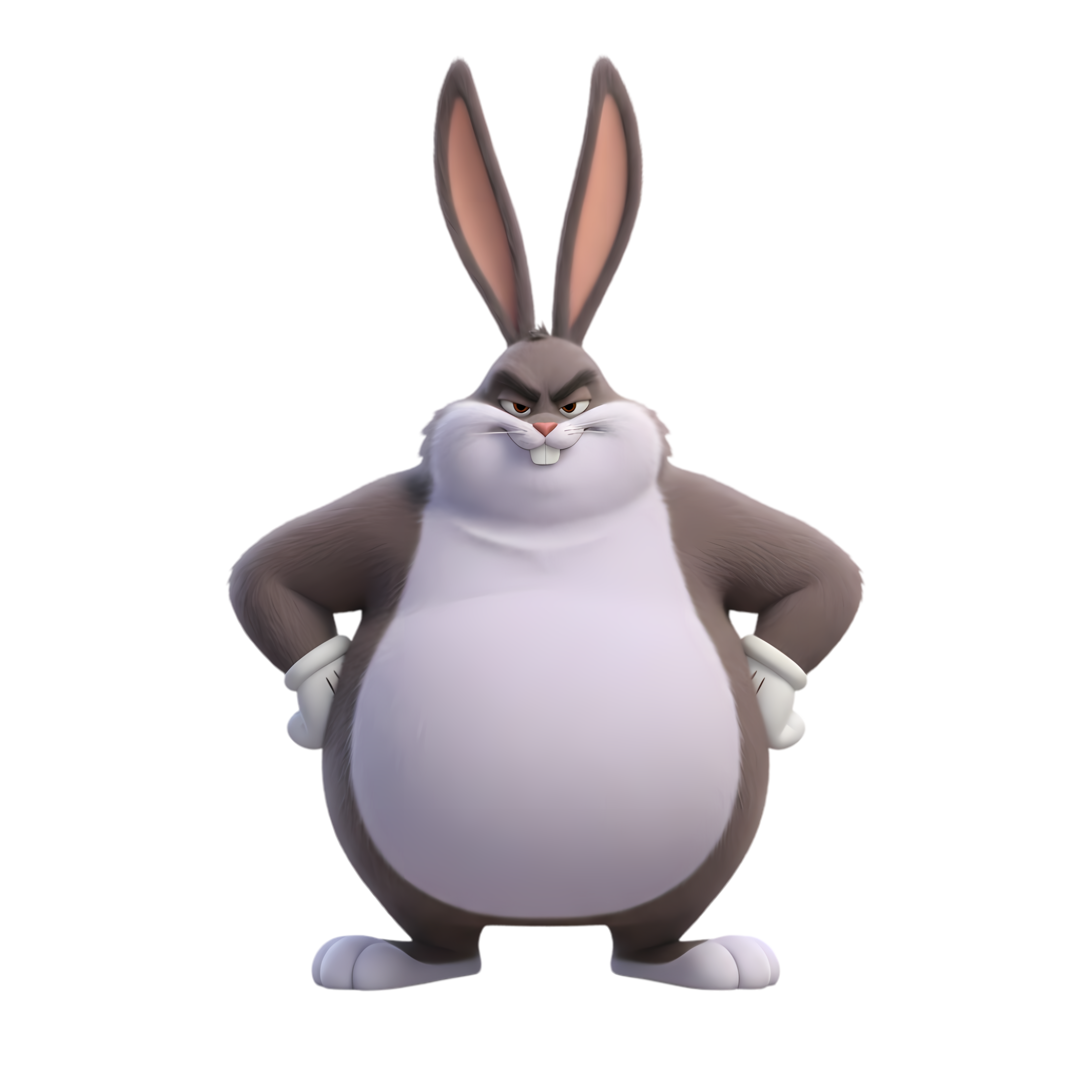 pixar 3d big chungus hero pose