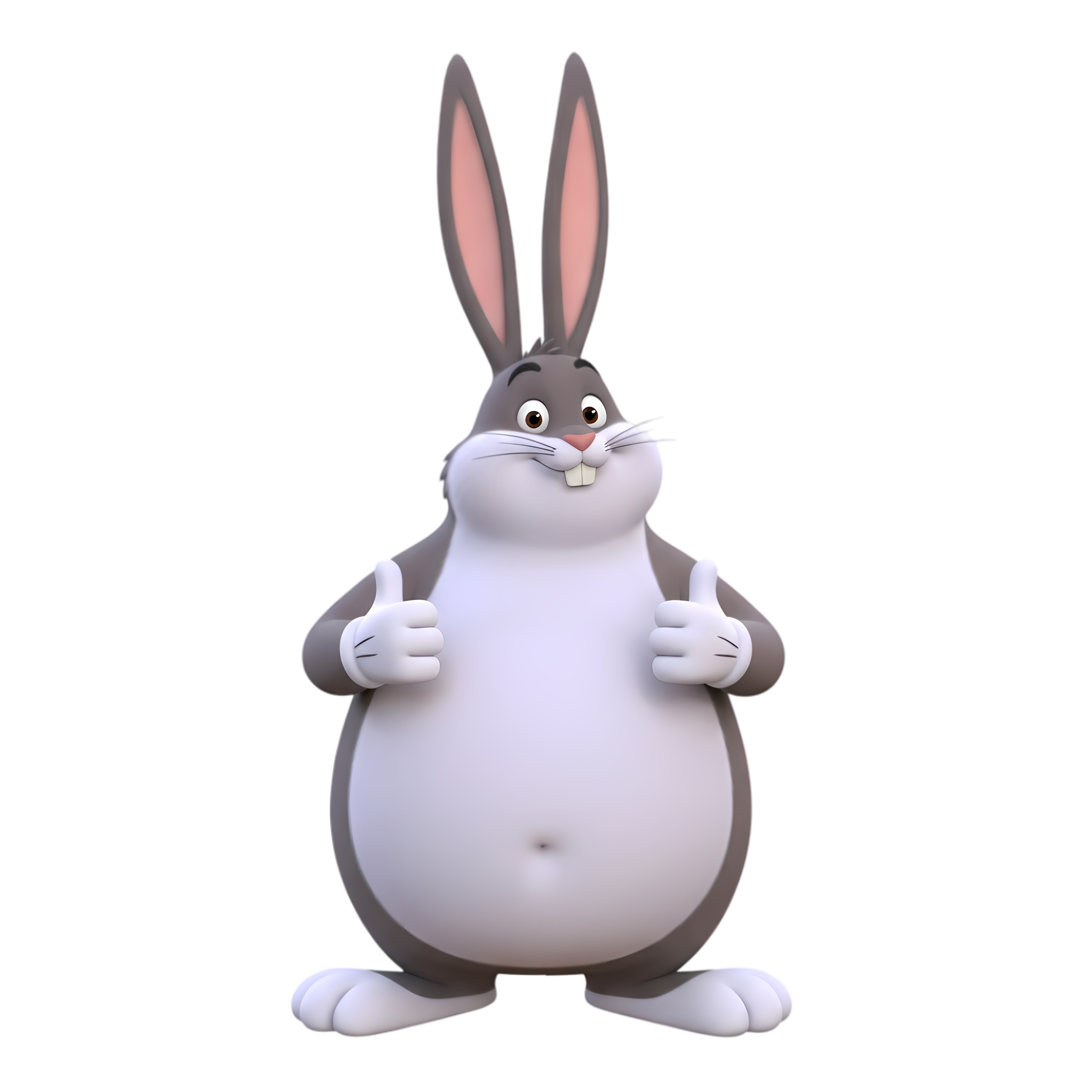 pixar 3d big chungus thumbs up