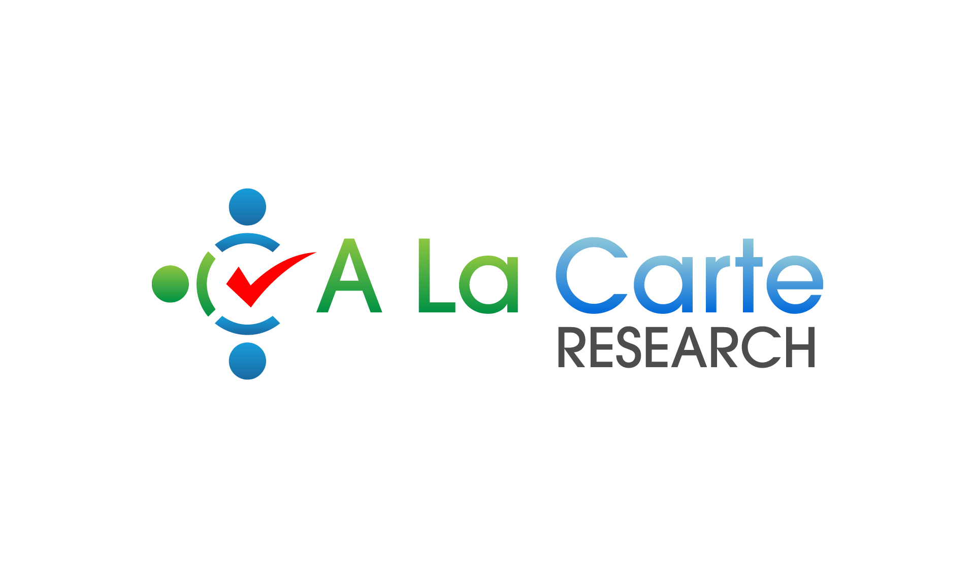 A La Carte Research Logo with Red Checkmark