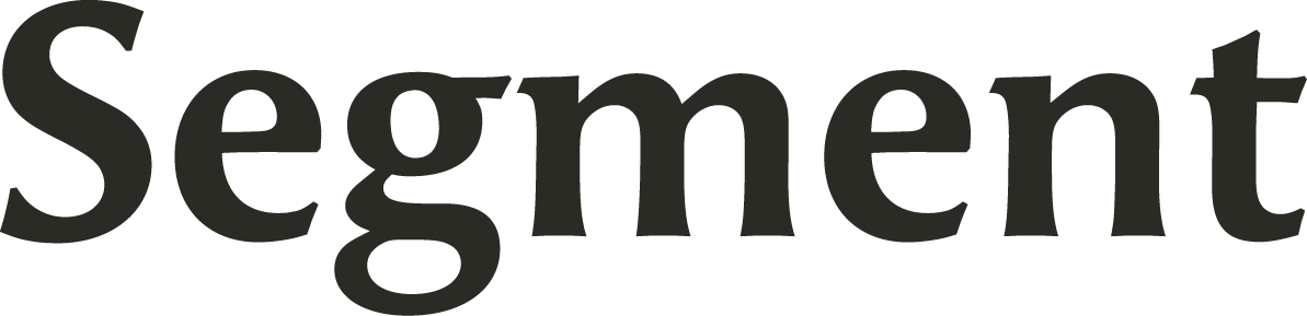 Segment Wordmark in Dark Charcoal Serif