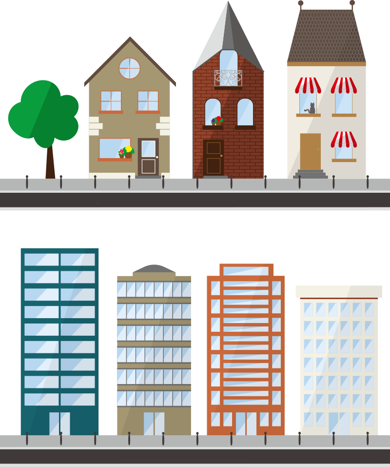 apartment building euclidean vector house vector luxury apartment building