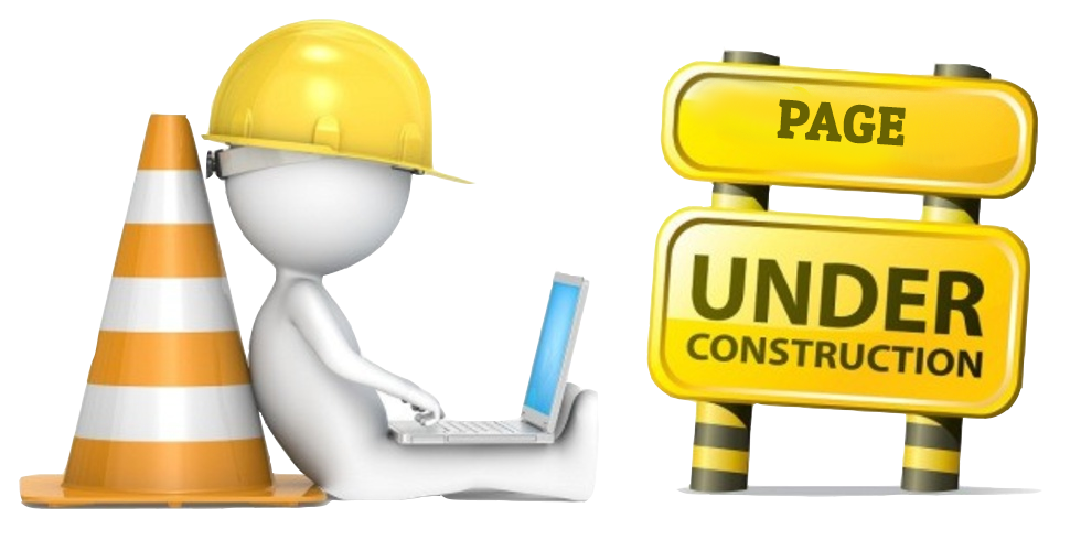 3D Worker in Hard Hat Typing Beside Cone