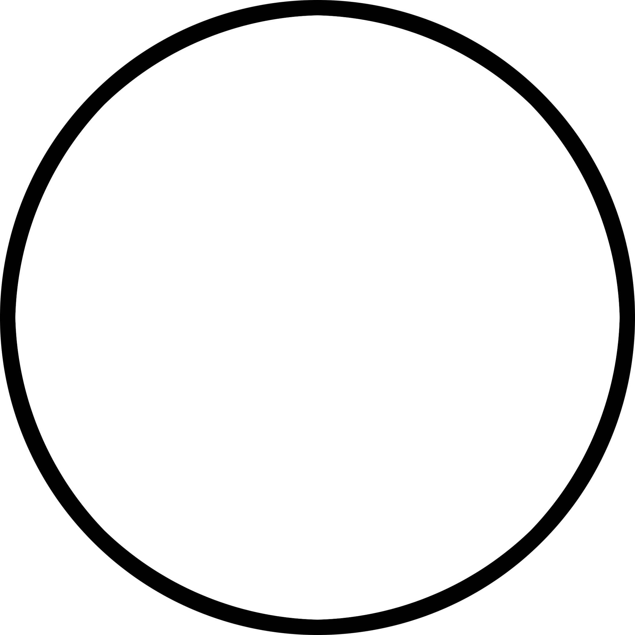 Build A Nouveau Frame round black border transparent bac