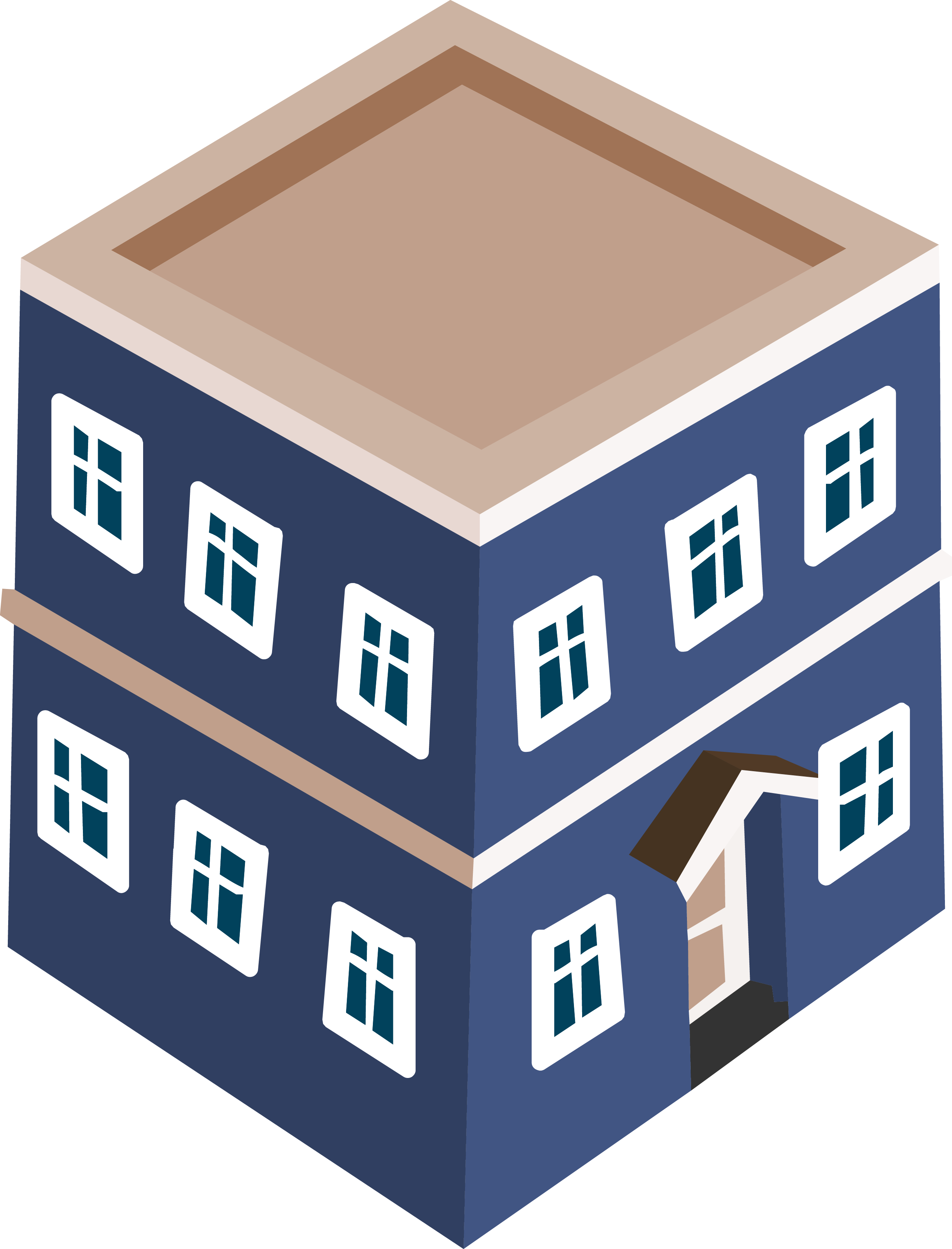 building architectural engineering blue office building material