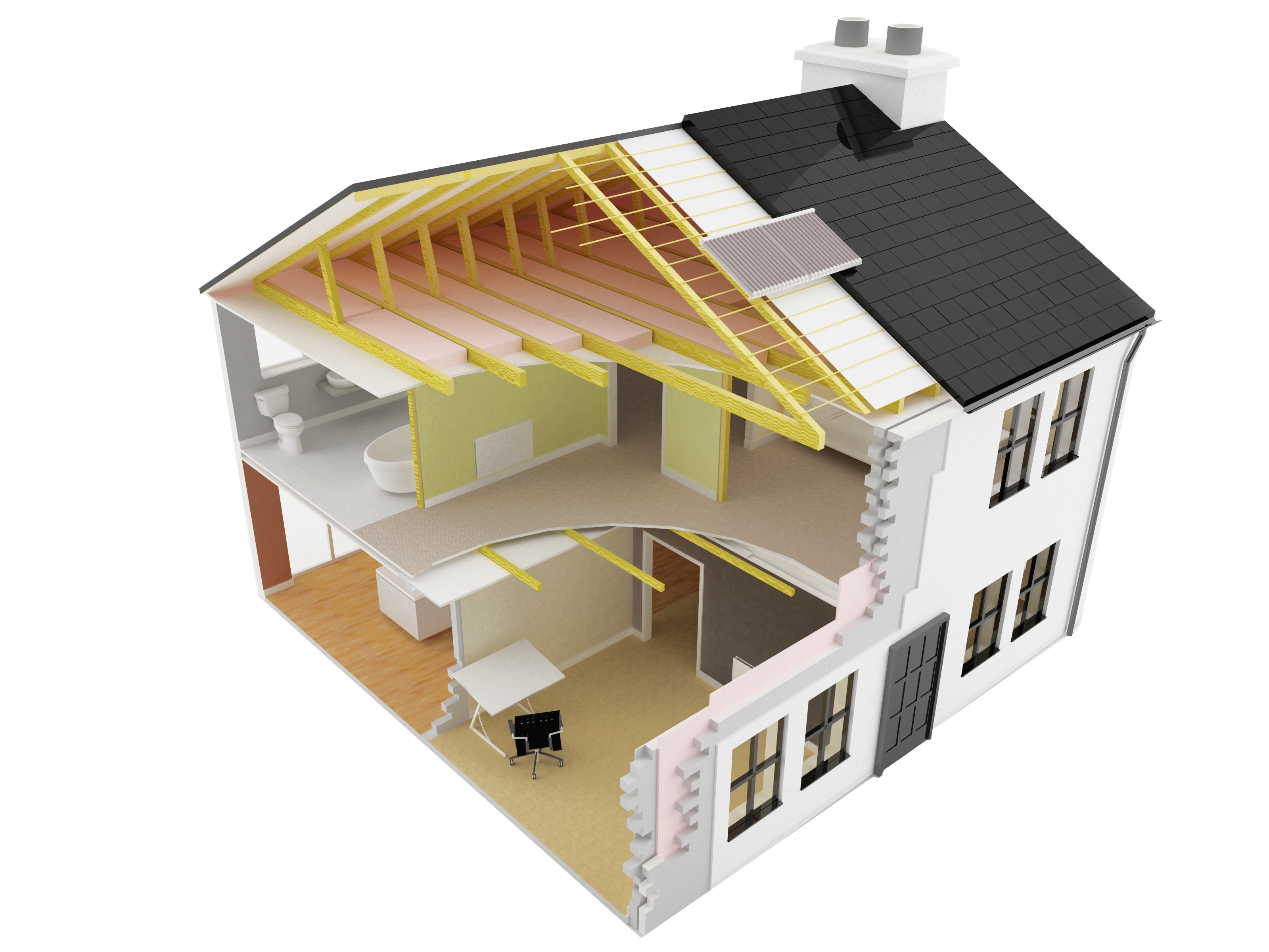 building insulation architectural engineering house home construction insulation