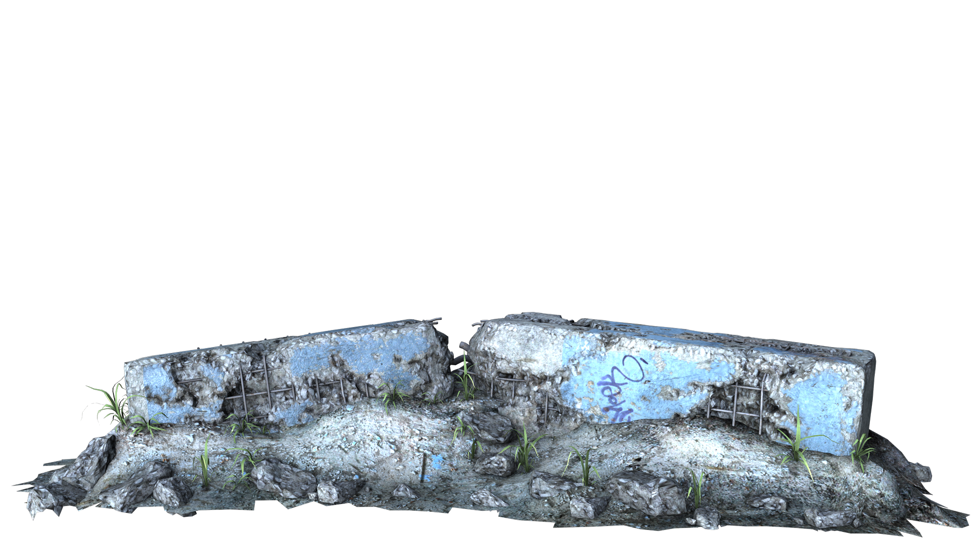 building ruins tunnel