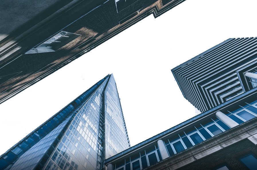 Building s low angle graphy of city buildings transparent bac