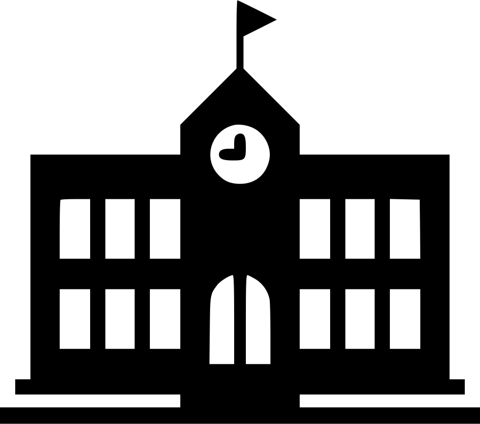 building school escuela computer icons building silhouette