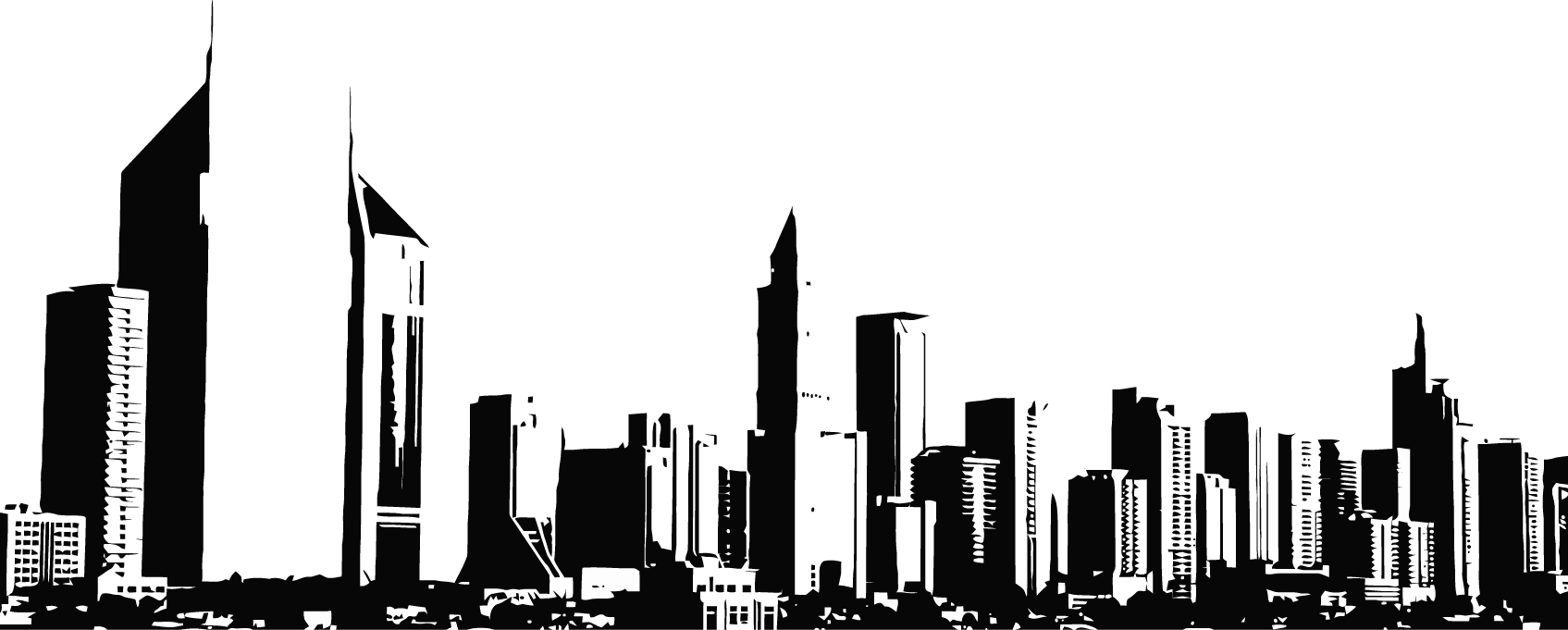 building skyline skyscraper architecture building illustration