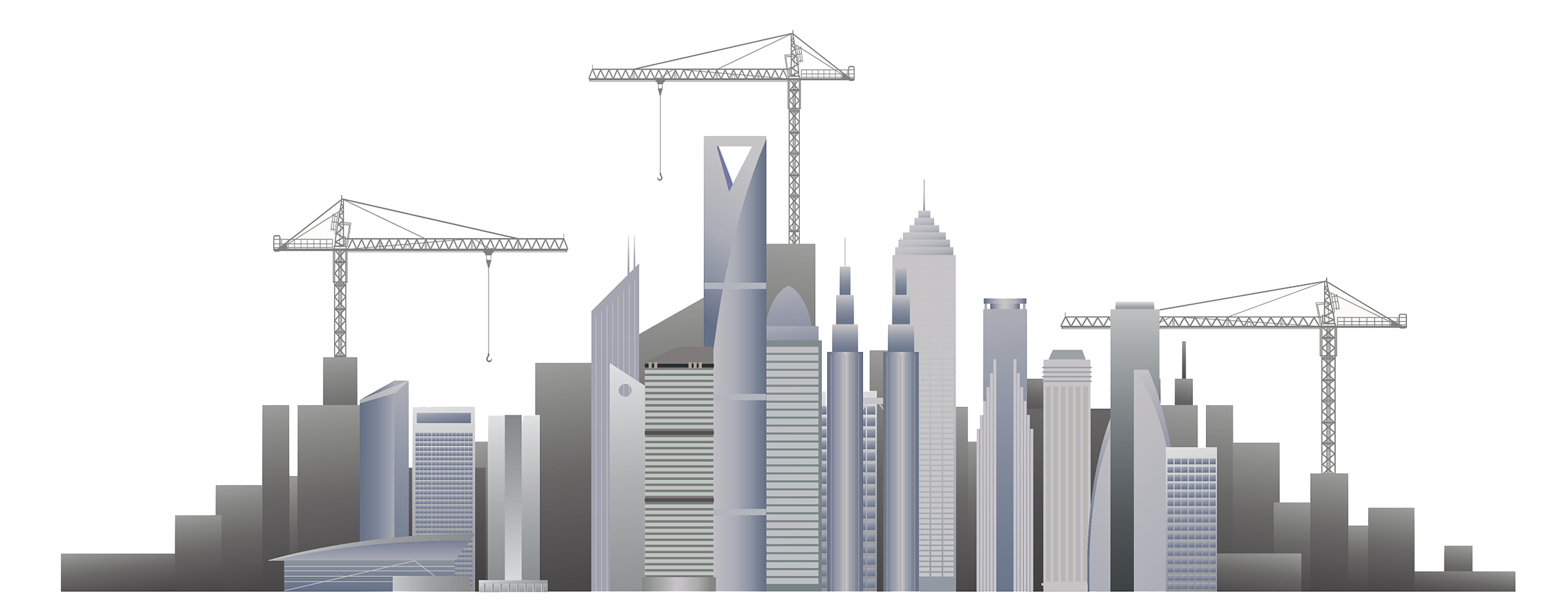 building skyscraper drawing illustration modern urban buildings