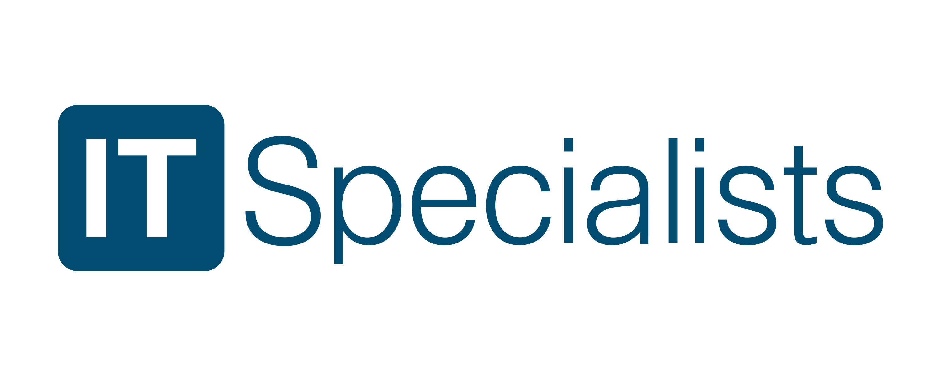 IT Specialists Logo with Teal Square