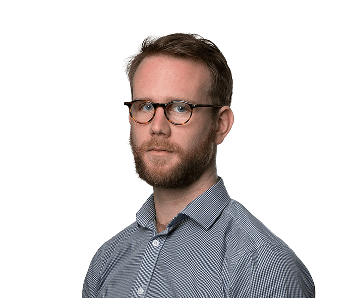 Bearded Man in Tortoiseshell Glasses