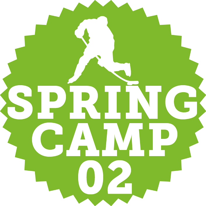 Green Starburst Hockey Player Badge